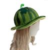 Cute Watermelon Hat Creativity Bucket Hat Beach Cap Wide Brims Sun Hat  Halloween Party