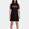 Adidas Originals Sports Lifestyle Series Casual Breathable Short Sleeve Dress Women Dresses Black DH4190