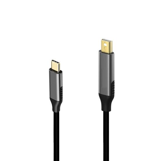 Conversor adaptador de cabo USB Type C para Mini DisplayPort DP 4K 6FT para MacBook