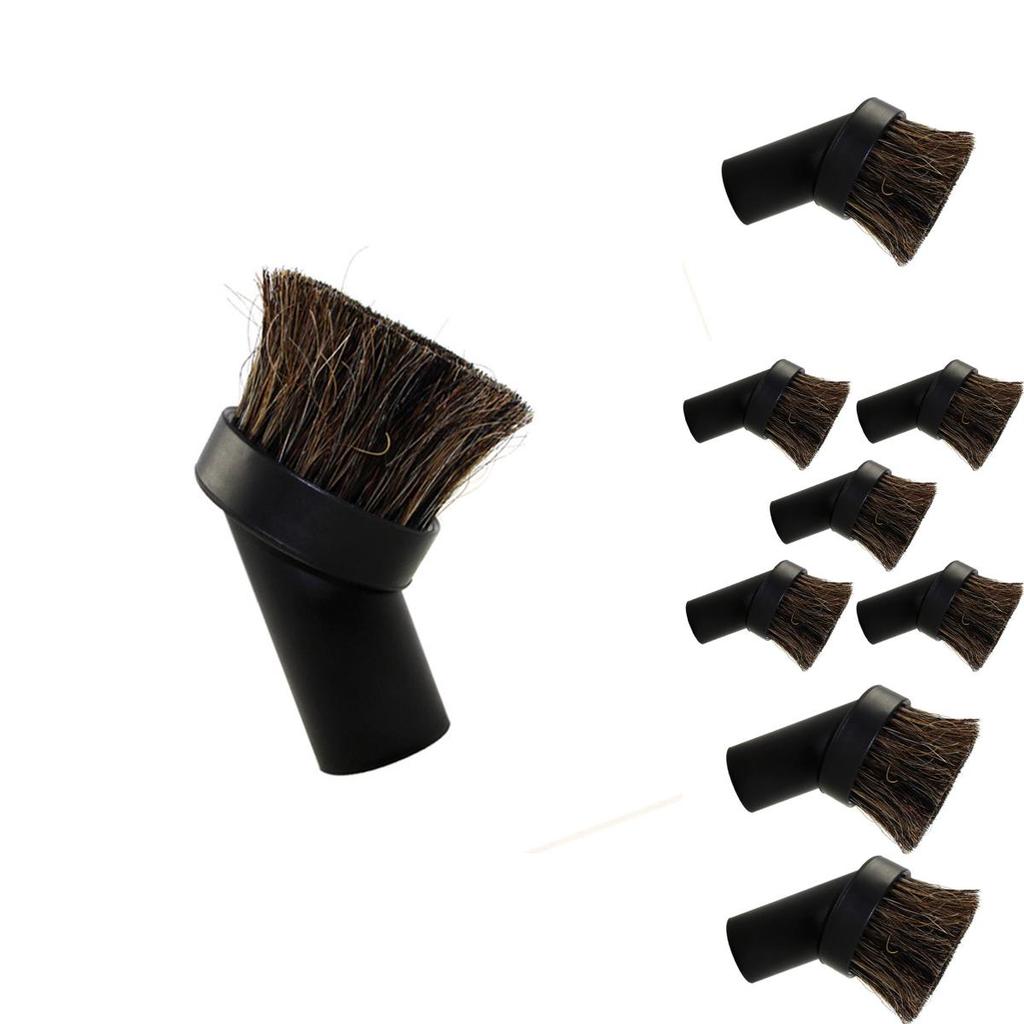 Versatile Vacuum Cleaner Round Soft Bristle Brush For Delicate Surfaces And Floors