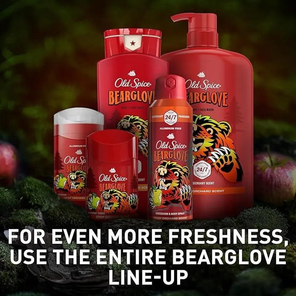 Old Spice Men's Body Wash 3X Defense Cleansing Bear Glove Scent 710ml x 4