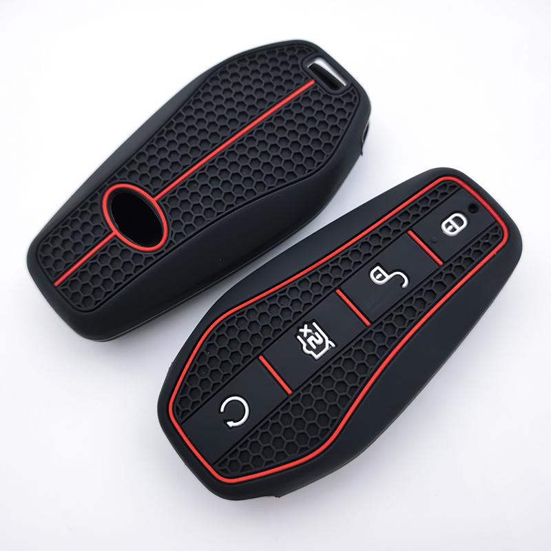 Silicone Holder Chain Key Case Car Remote Key Cover For Byd Atto 3 Han Ev Dolphin Song Pro Max Tang Dm Yuan Dolphin E2 Qin Plus
