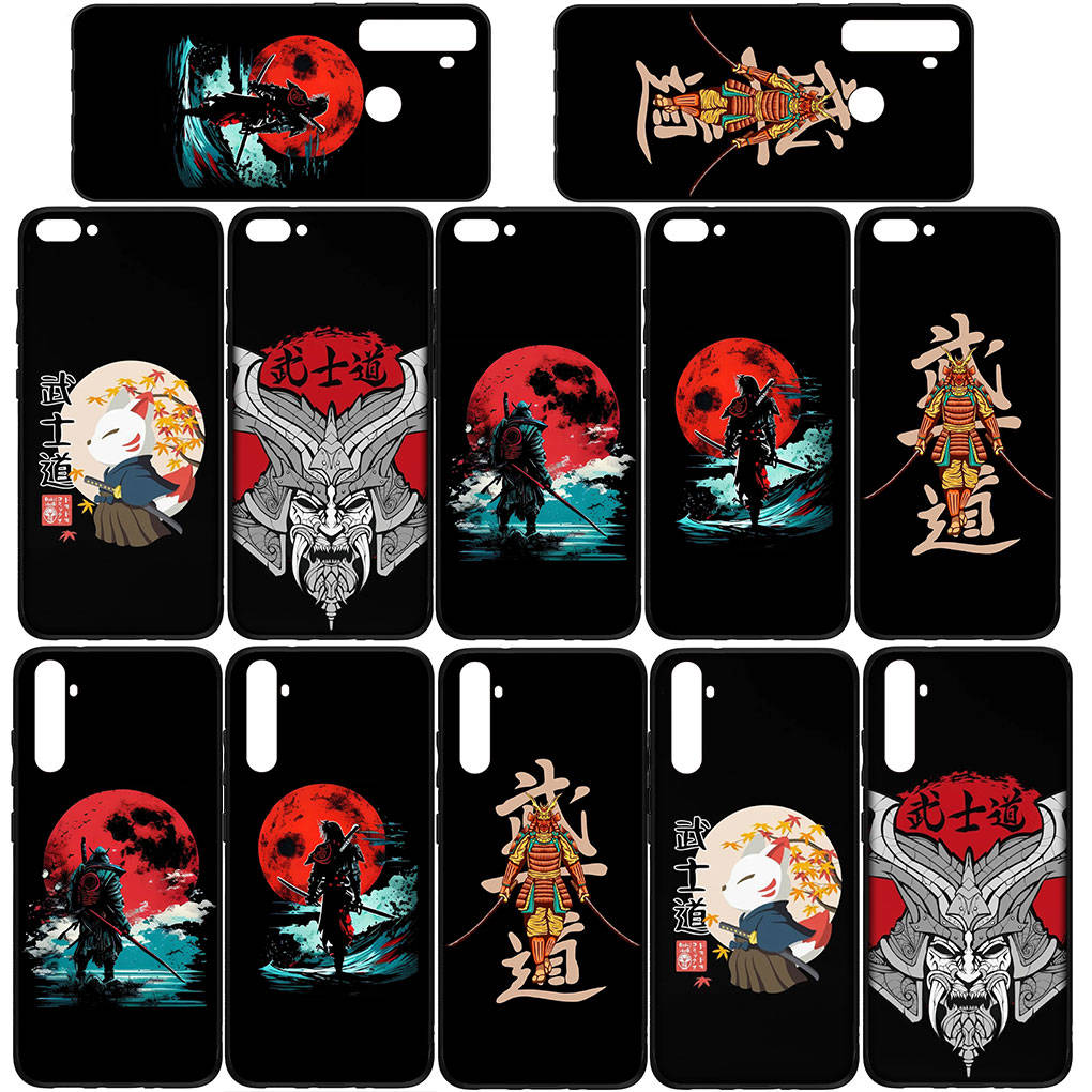 Cover for iPhone 16 15 Xiaomi Redmi Note 14 13 12 11 Pro Max 16e Samsung Galaxy S25 S24 S23 Moto OPPO Huawei Ninja Bushido Samurai Yin Yang Phone Case
