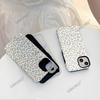 Light gray leopard print mobile phone case iPhone16 2-in-1 film mobile phone case Magnetic suction Apple 17promax matte case