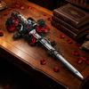 Black Thorn Sword Rose Building Blocks Gothic Style High Difficulty Assembly Model Creative Ornament Dark Style Gift