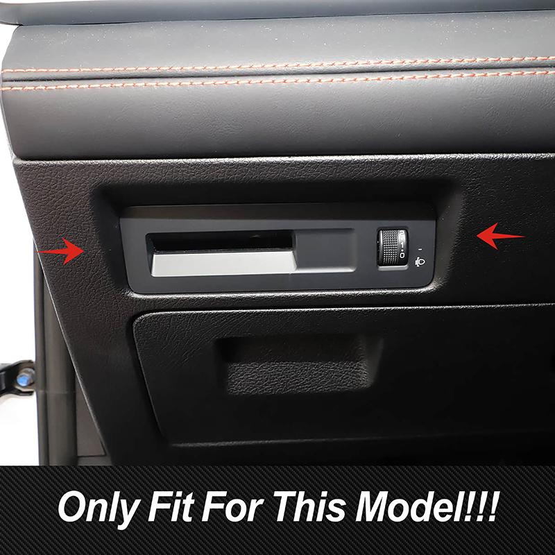 Styling Headlight Adjustment Switch Frame Decoration Cover Trim For BYD Song PLUS Carbon Fiber Color Interior Accessories