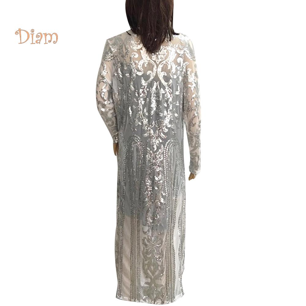 sequin maxi coat