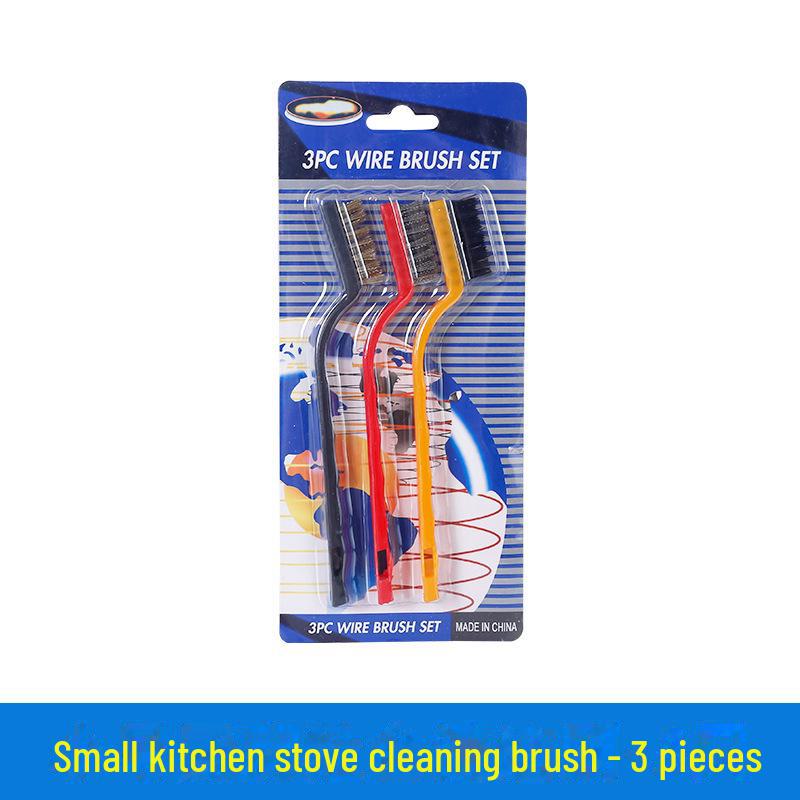 

Щетки для дезинфекции кухни, 3 шт. в упаковке: Медь, нержавеющая сталь, нейлон для обезжиривания плит