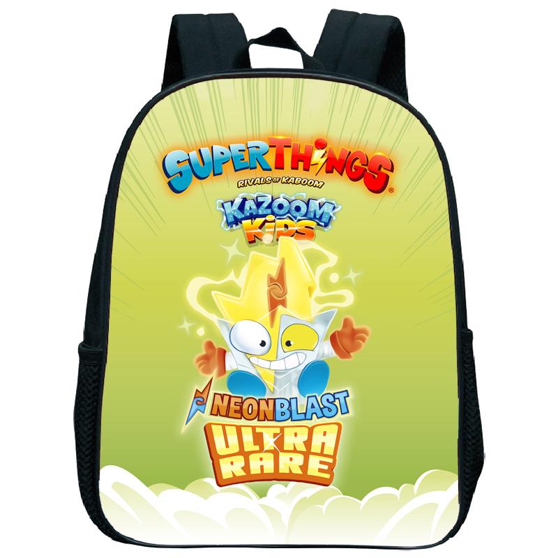 Superzings Kazoom Kids Backpack Children Kindergarten Schoolbag Super Zings 3-5 Years Old Boys Girls Cute Nursery Kids Bag