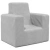 Children S Sofa Light Grey Soft Plush