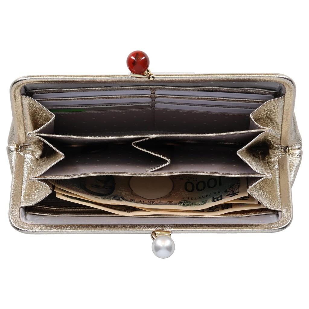 Acrylic clasp long wallet