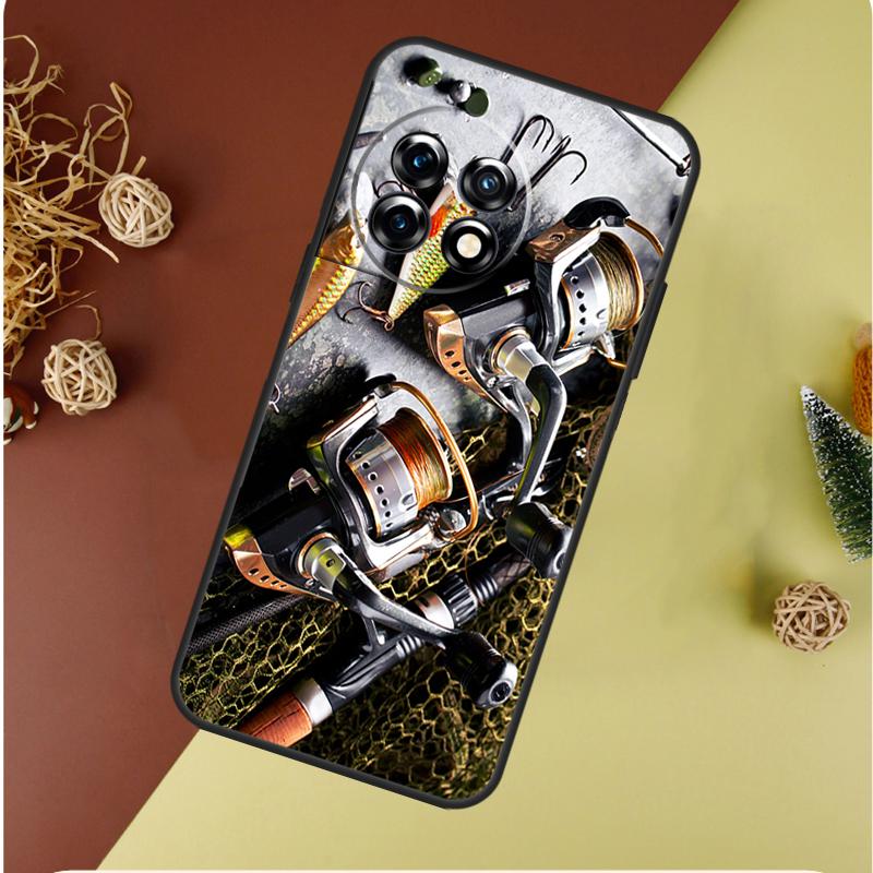 Fishing Rod Tool For OnePlus 13 13R 12 12R 11 9 10 Pro 8T 9RT 10T 10R Nord 4 CE 2 3 Lite N20 N30 Phone Case