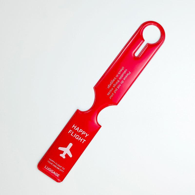 PVC Aircraft Luggage Boarding Pass Luggage Tags Anti Loss Suitcase Tags Luggage Tag Name ID Address Label Travel Accessories