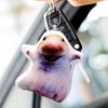 Pingente Mochila Hamster Sonoro Chaveiro Pingente Boneca Charmosa da Moda para Crianças Adultos Aniversário Natal Mochila Bolsa Carteira