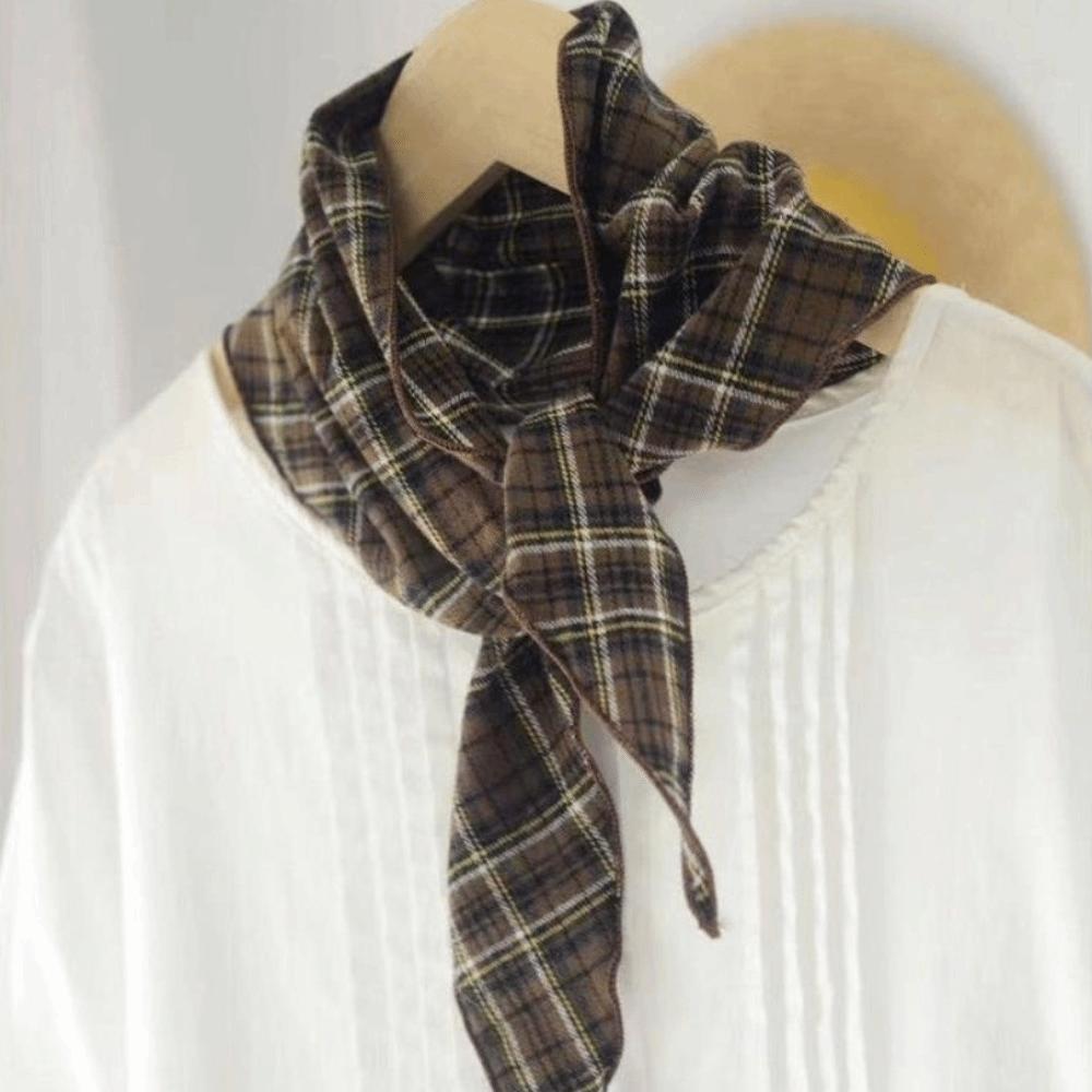 Simple Triangular Scarf Thermal Neck Warmer New Headscarf  for Women's Accessories