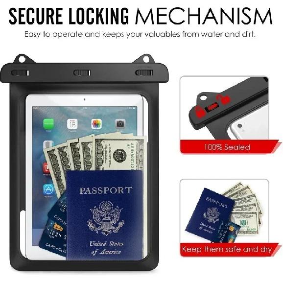 Outdoor Large Capacity Underwater Waterproof Bag Pouch Case for IPad  Air IPhone Phone Tablet Swimming Travel Dry Storage Cover
