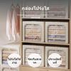 Foldable Oxford Cloth Storage Box, MultiSize Clothes Organizer with Steel Frame for Closet