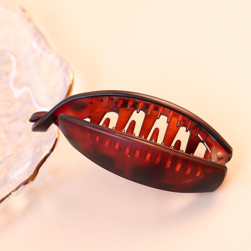 Banana Clip, High Sense Of Luxury, Ponytail Hairpin, Female Grab Clip Temperament, Vertical Hairpin, Amber Hair Accessories