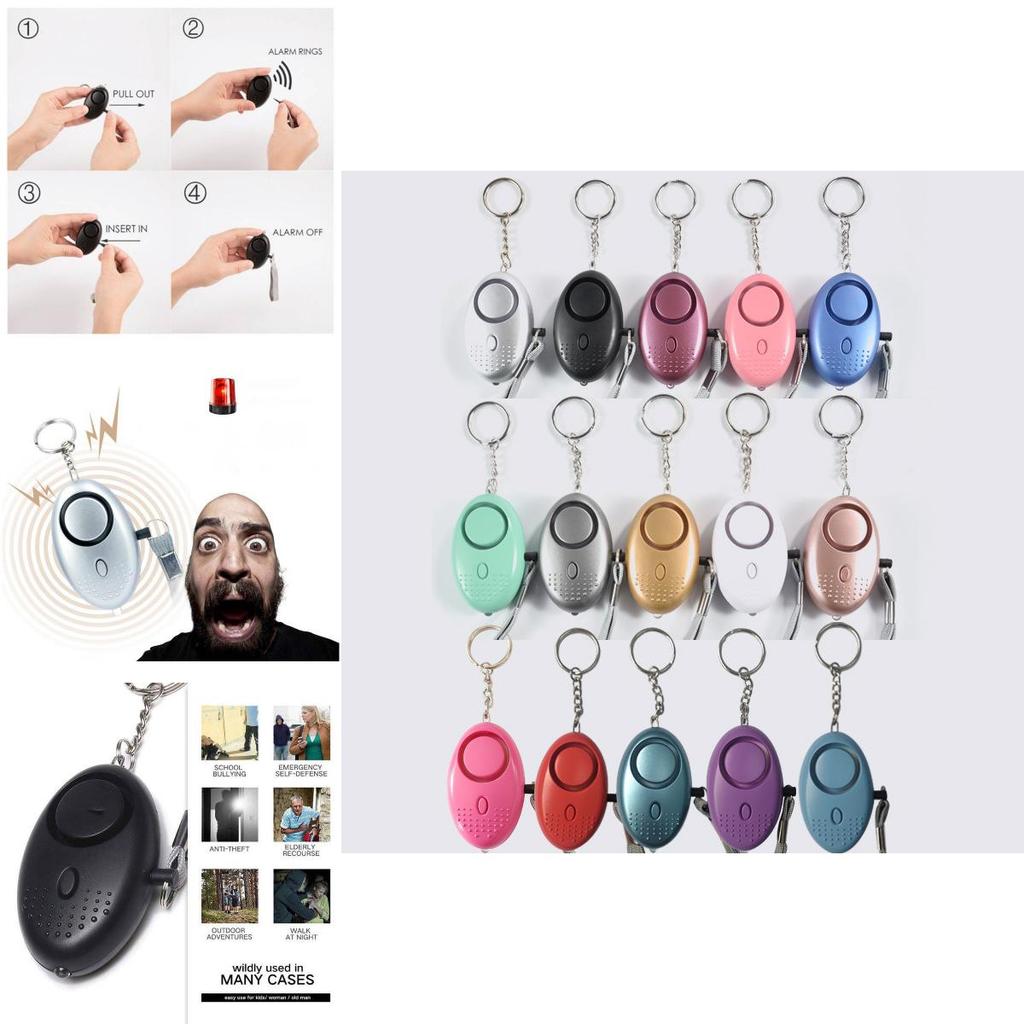 Kompakter und leistungsstarker persönlicher Alarm-Schlüsselanhänger für Frauen mit 130-135 dB Schall