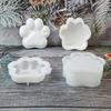 Silicone Dog Paw Shape Crafting Molds Jewelry Organizers Containers Molds Perfect for Candle Making Easy Demolding