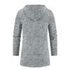 Men's Plus Size Hooded Mid-Length Fleece Knit Cardigan