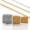 10 Meter 1/1,5/2mm Gold Edelstahl Kette Halskette DIY O-Form Kreuzketten für Armbänder Schmuckherstellung Komponenten