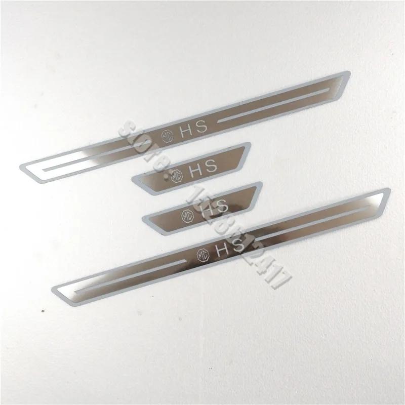 For MG ZS ZS EV HS 2017 2018 2019~2024 Door Sill Scuff Plate Trims Threshold Kick Pedal Protect Stainless Steel car Accessories t3