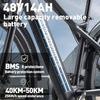 Electric Bike - RANDRIDE - YG70 - 1000W Motor - 48V 13.6Ah Battery - Range 60–70 Km