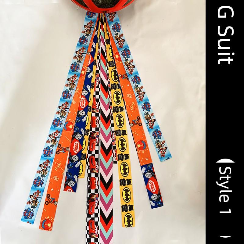 Kids Roller Skating Balance Car Ski Helmet Ribbon Self-Made Kids Balance Bike Stylish Decorative Doll Ribbon Dirty Braid