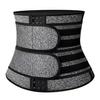 Double Belt Button Closure Neoprene Waist Trainer Sweat Body Shaper For Fitness Workout