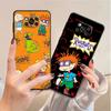 Cartoon-Rugrat Anime Phone Case for Poco X4 M3 F1 X3 NFC M4 5G F4 C40 X3 Pro F3 GT M3 Pro X3 GT Black Soft Cover Luxury Funda