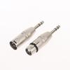 1/2Pcs 6.5Mm Stereo 1/4" Trs Male To Xlr 3Pin Female & Male Stereo Balanced Audio Connectors 1/4 Inch Trs To Xlr Adapter Set