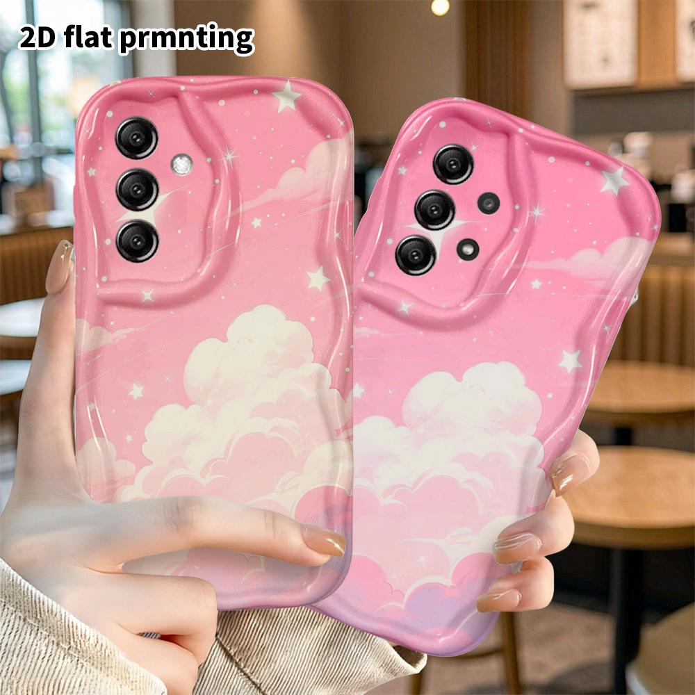 Phone case: 2D flat, fits Samsung Galaxy A34 A35 M05 M06 S20 S22 S21 FE Plus 5G protective case, dreamy sky, perfect Christmas and Halloween holiday g