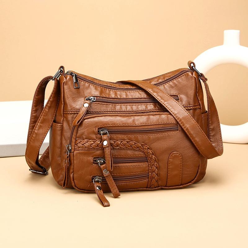 Knitted Multi Compartment Large Capacity Shoulder Bag