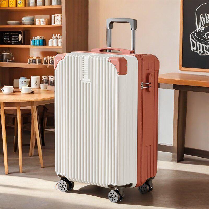 Front Hook Trolley Luggage Case for Students, Large Capacity Travel Case, Secure Men's Password Suitcase
