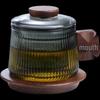 Wutuo Heat-Resistant Glass Tea Cup with Filter & Lid