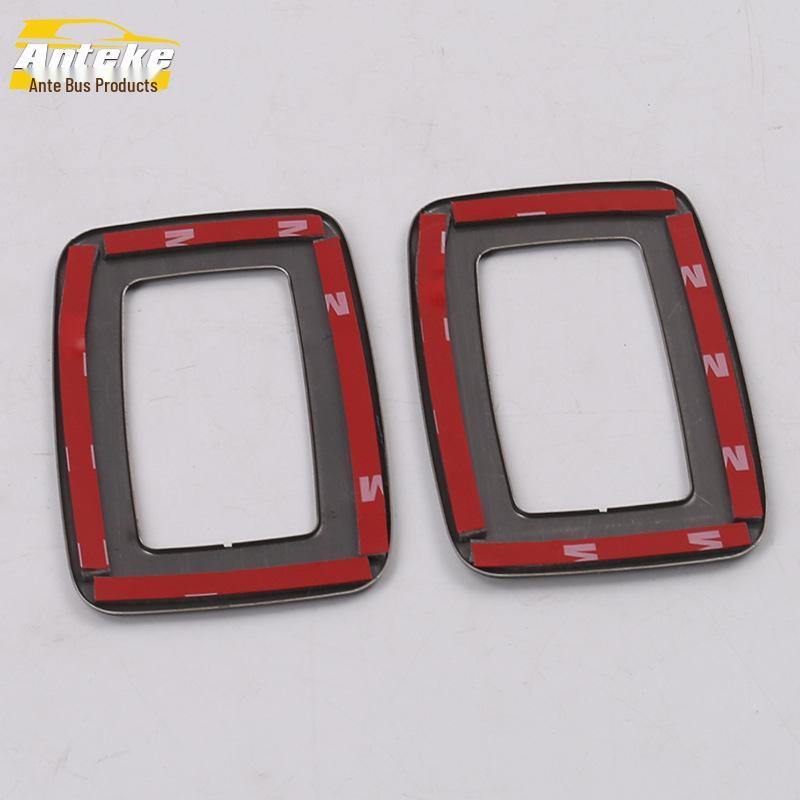 18 CC Rear Seat Backrest Handle & Seat Adjustment Switch Decorative Frame & Sticker