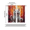 2 Pcs, Filtering Curtains (excluding Rods, Non-movable, Without Batteries) Screaming Cat for Use In Bedrooms and Living Rooms