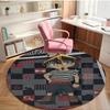Detective Conan Print Round Rug, Washable Floor Carpet, For Entryway Dorm Laundry Room Office Study, Home Decor Birthday Christmas Gift