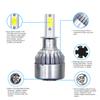 1PC Univerzální vysoce výkonné automatické žárovky C6 Auto LED světlomety - 6000K - bílé světlo