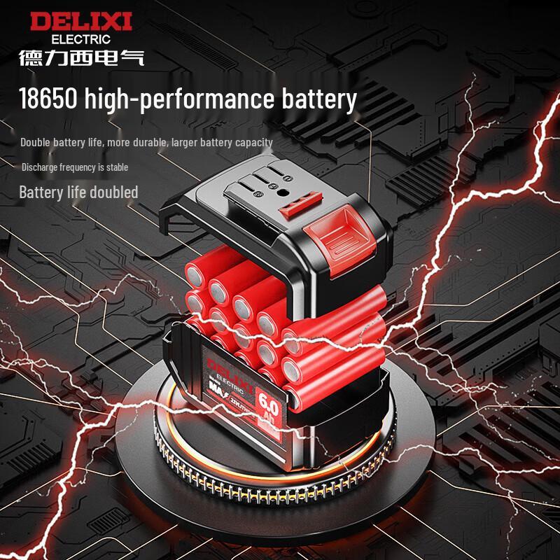 DELIXI ELECTRIC Cordless Brushless Electric Chainsaw CN Plug (adapter Included)
