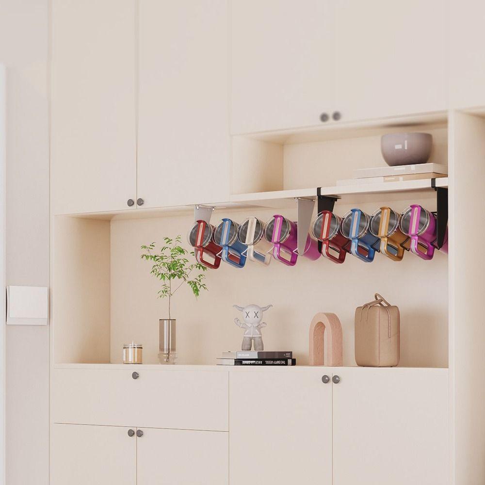 Wall Mounted Under Cabinet Water Bottle Organizer Large Capacity Water Bottle Holder  for Home