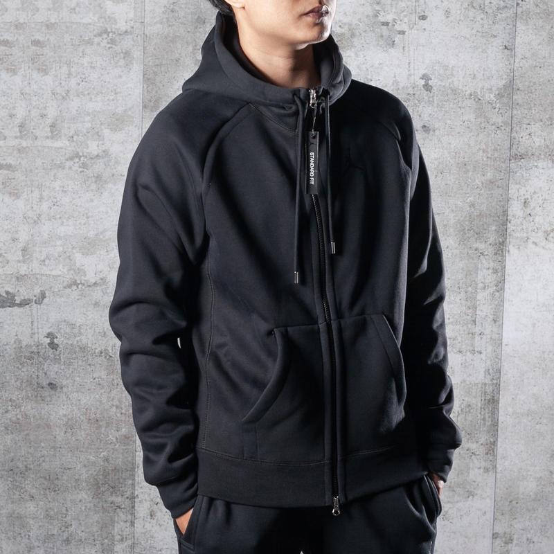Jordan Fleece-Lined Hooded Sports Jacket Men Outerwear Black CD8734-010