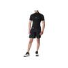 Under Armour Jednobarevné logo Rolák Slim Fit Baseballový Raglán Krátký rukáv Pánské topy Černá 1358642-001