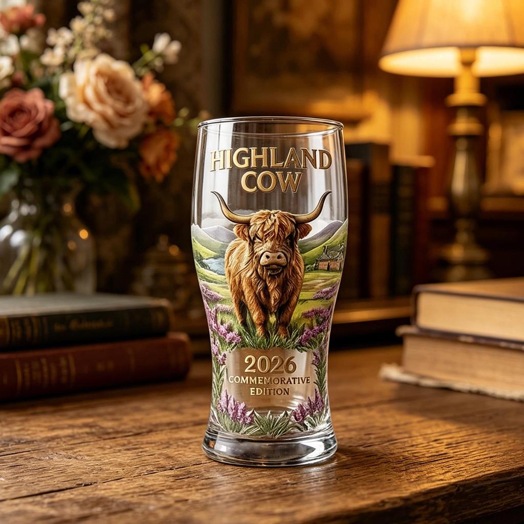 Bicchiere da Birra Vintage Mucca Tema Scozia Commemorativo Collezionabile Bicchieri da Collezione Per Uomini Donne Bar di Casa Riunione Tavolo da Pranzo