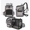 Expandable Pet Cat Carrier Backpack Mesh Breathable Travel Bag for Small Dogs Portable Multi-Function Pet Transport Backpack