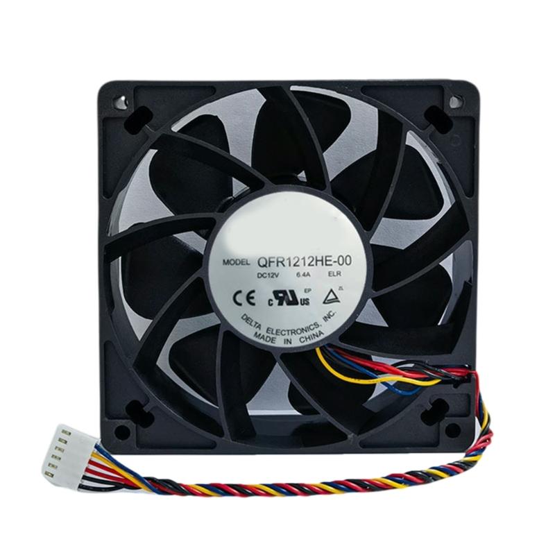 

QFR1212HE-00 120mm 12038 Fan 12V 120x120x38mm Fan Powerful Cooling Fan Case Industrial Heat Dissipation Fan 1