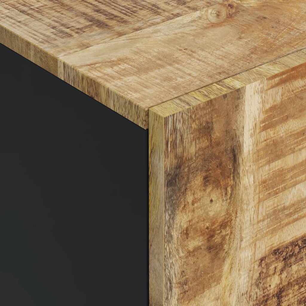 Sideboard with 4 Doors 60x33x75 Cm Solid Mango Wood