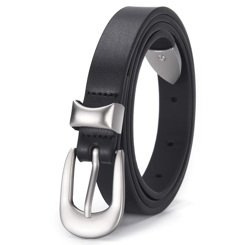 Minimalist Alloy Pin Buckle Pu Leather Belt For Women With Elegant Design For Office And Outings