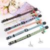 11 Colors Quick Release Cat Collar Personalized Safety Cat Collars Necklace Free Engraved ID Tag Nameplate With Cute Bell Gift
